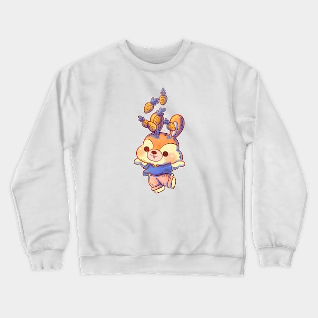 Zanahorias de Dewey Crewneck Sweatshirt by erikaibaceta